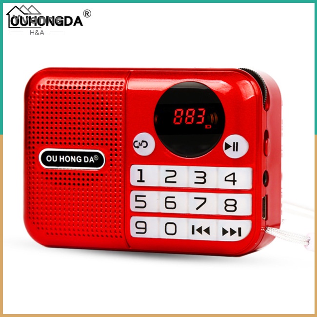 Loa Nghe Nhạc Mp3 Kiêm Máy Nghe Nhạc Mp3 Mini ONE KK-191 Đa Năng Tích Hợp Pin Sạc
