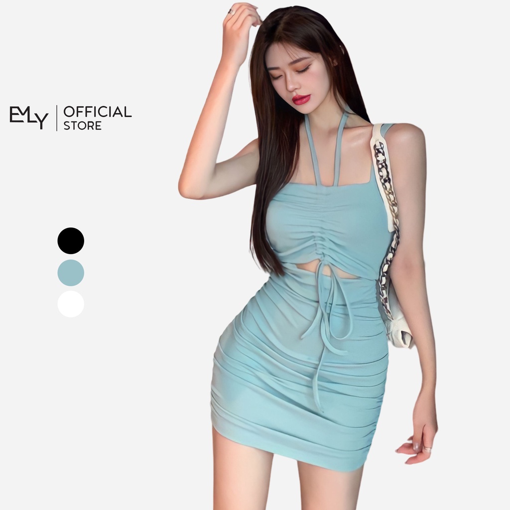 Đầm nữ thun dáng ôm hai dây Emilyshop