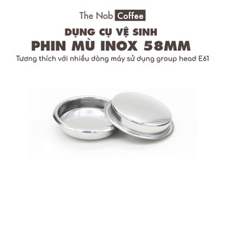 Phin mù inox 58mm - Phin vệ sinh máy pha cà phê