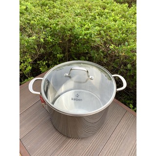 Nồi luộc gà inox 304 Kalpen Lermat, nồi luộc gà bếp từ, nồi to luộc gà nguyện con 28 - 30 cm