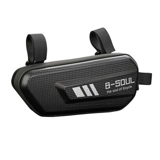 Túi treo sườn xe đạp vỏ cứng chống thấm nước in vân carbon cao cấp B-Soul