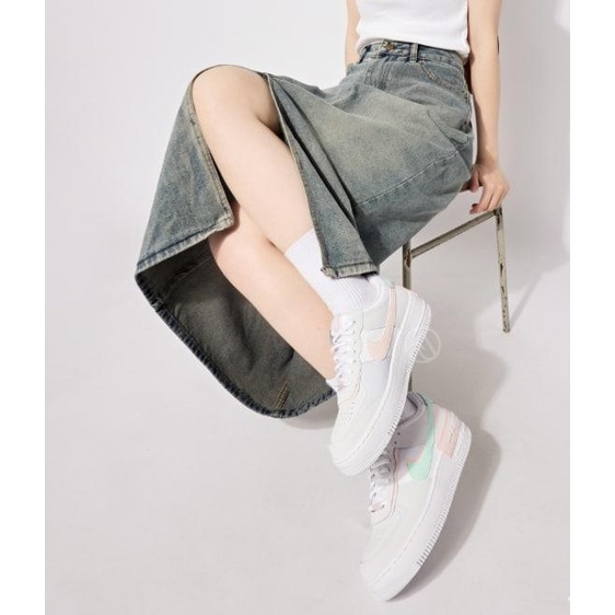 Giày Nike AF1 Shadow 🔴CHÍNH HÃNG🔴 Nike Air Force 1 Shadow Atmosphere Mint Giày Thể Thao Nữ  - Simple Sneaker