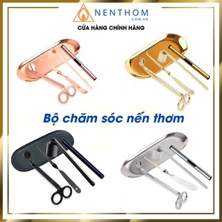 Bộ Phụ Kiện Chuyên Dụng Chơi Nến Thơm 4 Món (Loại 1) - Chăm Sóc Nến Thơm Hoàn Hảo