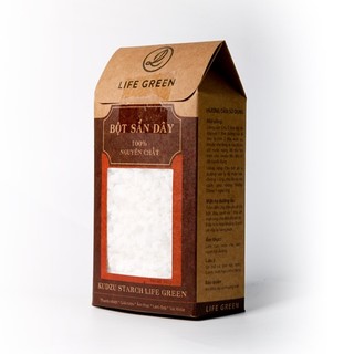 Bột sắn dây nguyên chất lifegreen 500g sạch từ sắn dây chọn lọc, tinh khiết 100%, không pha tạp, không hương liệu