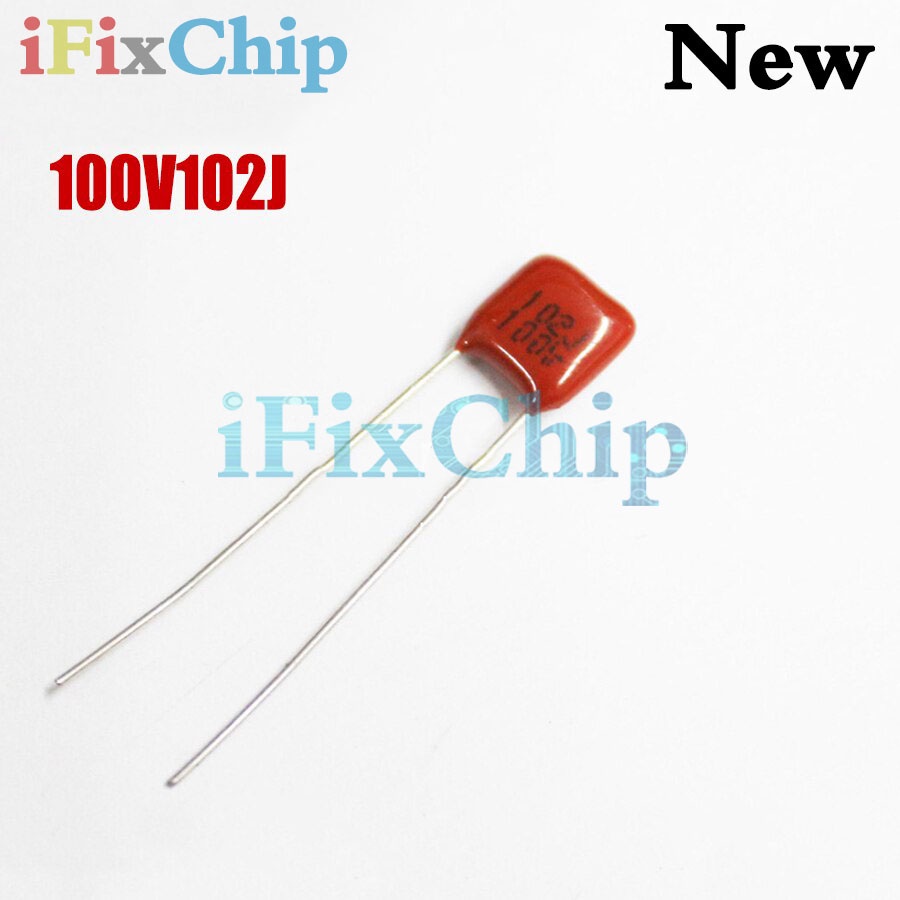Bộ 50 100V102J 0,001UF 1NF 100V 102J Pitch 5mm CBB Polypropylene Phim Tụ Điện