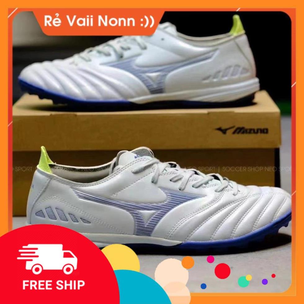 FREESHIP - Giày Đá Bóng Sân Cỏ Nhân Tạo Mizuno Neo 3 TF Cao Cấp - Tặng Kèm Tất Dệt Kim Adidas