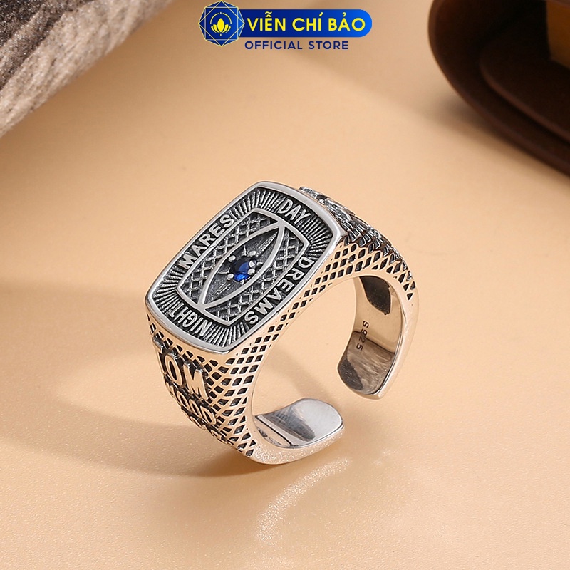 Nhẫn Dreams Đá Zircon chất liệu bạc Thái 925 thời trang phụ kiện trang sức nam Viễn Chí Bảo N100181