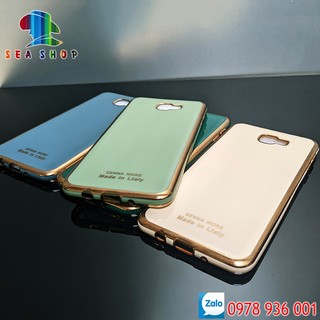 Ốp lưng samsung j7 prime sm-g610 - nhựa dẻo -- viền bống -- kính cường lực 9d