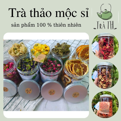 ( ảnh thật ) lọ hoa 500 ml các loại hoa khô sấy lạnh tự nhiên _ tinhhoatrathaomoc