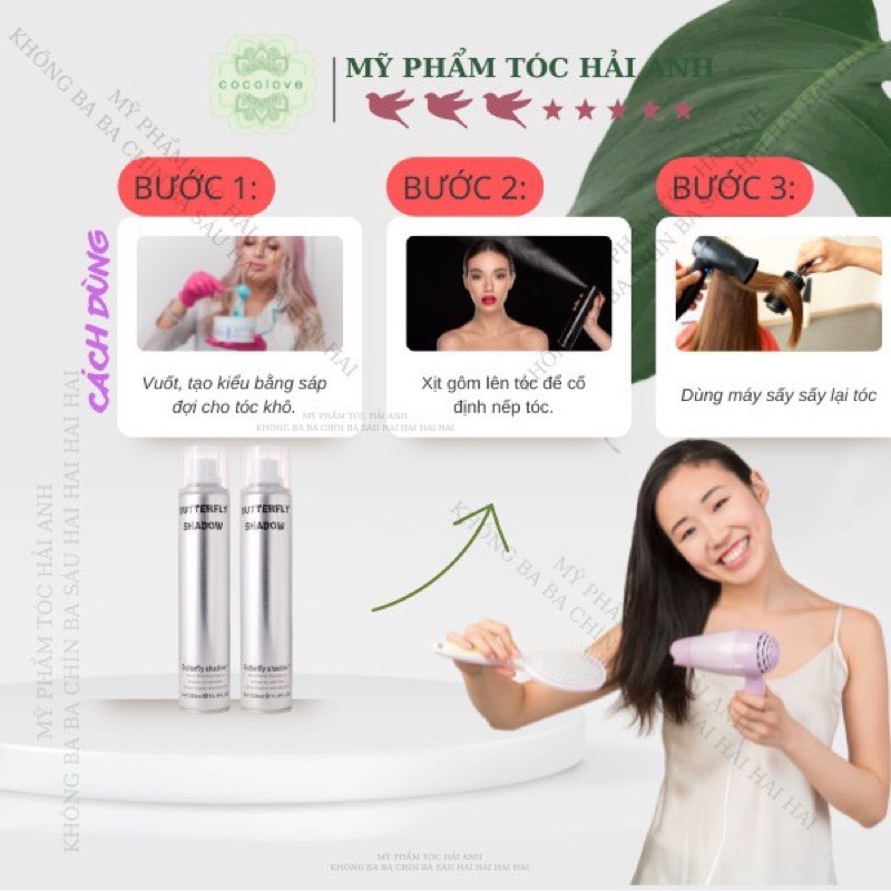 Gôm Bạc Tạo Kiểu Butterfly Shadow HẢI ANH SALON