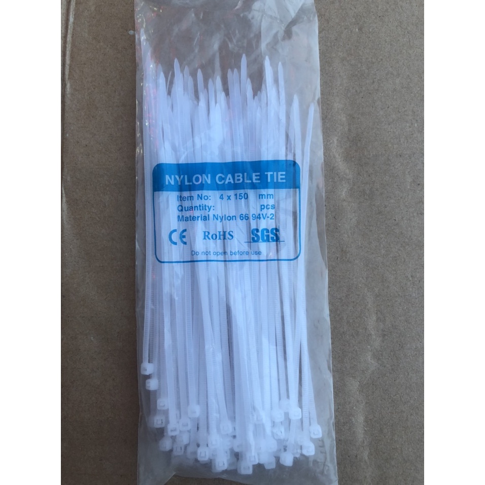 Mua Dây rút nhựa màu trắng bảng nhỏ đủ quy cách từ 100mm đến 300mm (Đơn ...