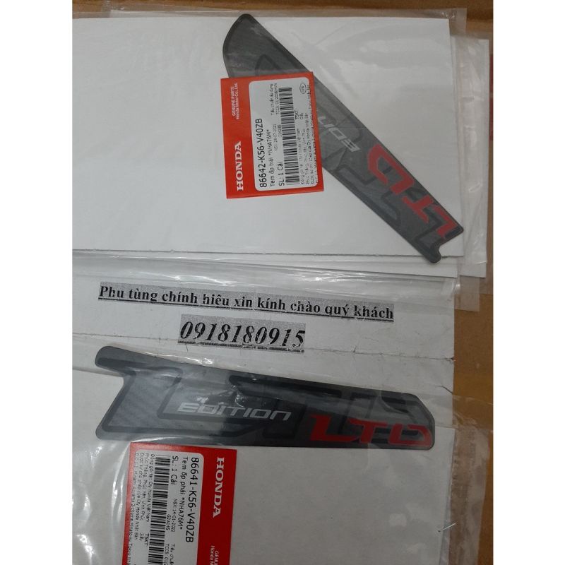 Tem ốp phải trái tem Winner tem Edition ltd Winner Honda
