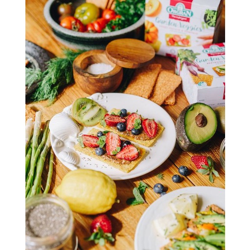 Bánh ăn kiêng cracker giòn củ dền và cà chua không gluten Orgran hộp 125g