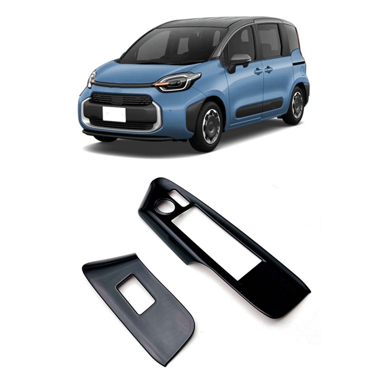 Khung Viền Bảng Điều Khiển Nâng Cửa Kính Xe Hơi Màu Đen Bóng Cho Toyota Sienta 2023 RHD