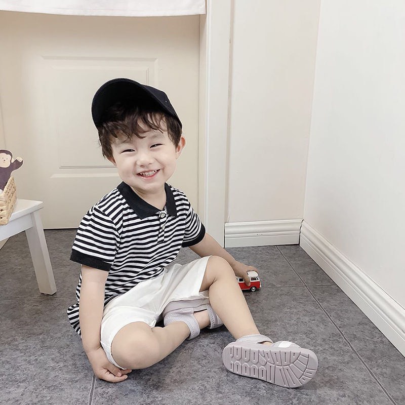 Bộ quần áo bé trai, Bộ đồ bé trai cổ bẻ cao cấp cho bé từ 10-26kg