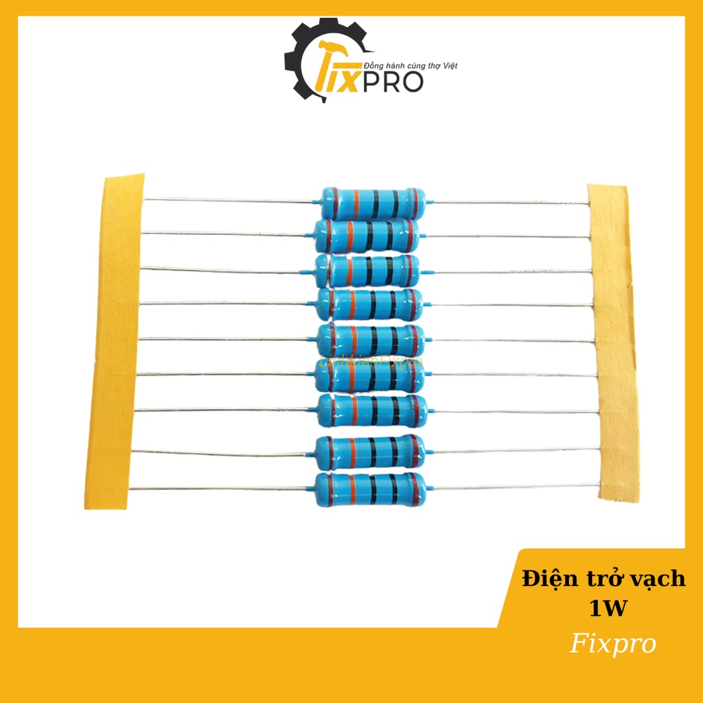 Điện trở 1W 1.2R - 120K 1% chân đồng túi 10 con