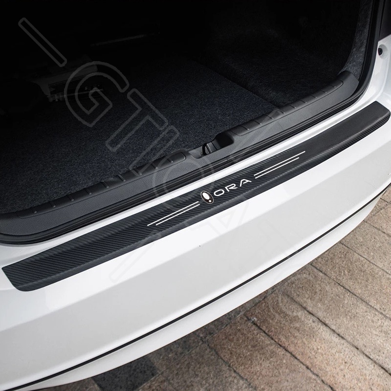GTIOATO 1 Chiếc Dán Cốp ô Tô Sợi Carbon Miếng Dán Chống Trầy Xước ô Tô Cốp Sau ô Tô Miếng Dán Xe Phụ Kiện Xe Hơi Trang Trí ô Tô Cho Ora