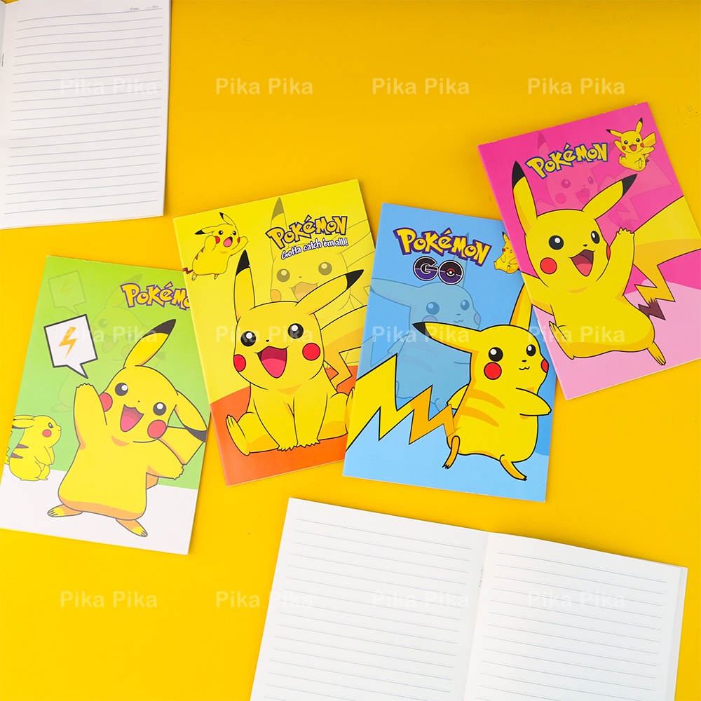 Sổ A5, sổ tay kẻ ngang hình PIKACHU POKEMON dễ thương cute PK0032 TooYoo