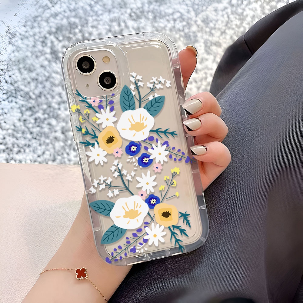 Ốp Điện Thoại Tpu In Hình Hoa Oải Hương Thời Trang Cho iphone 14promax 11 13 12 7Plus 6 6s XR X XS Max