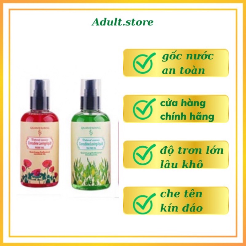 Tinh dầu Massage body gel massage toàn thân QuanShuang hương thiên nhiên hàng Đài Loan lọ 200ml