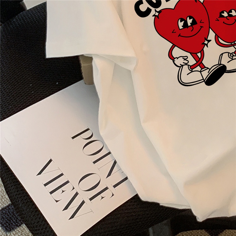 NRVP Áo Thun 100% Cotton Tay Ngắn Dáng Rộng