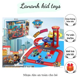 Đồ chơi lego lắp ráp bãi xe đội chó cứu hộ loại to