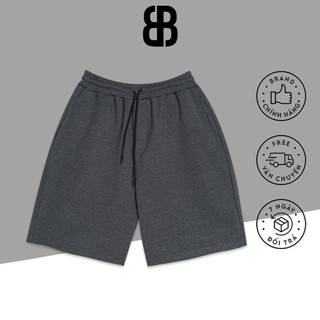 Quần short unisex nam nữ, quần đùi co dãn 4 chiều thoáng mát, chất nỉ blue blooded