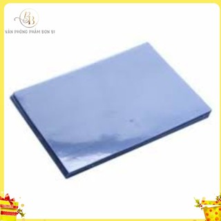 TỆP 100 TỜ=850g khổ A4 Bìa bóng kính Ban Mai Trung, bìa đóng bọc sách vở, bìa meka
