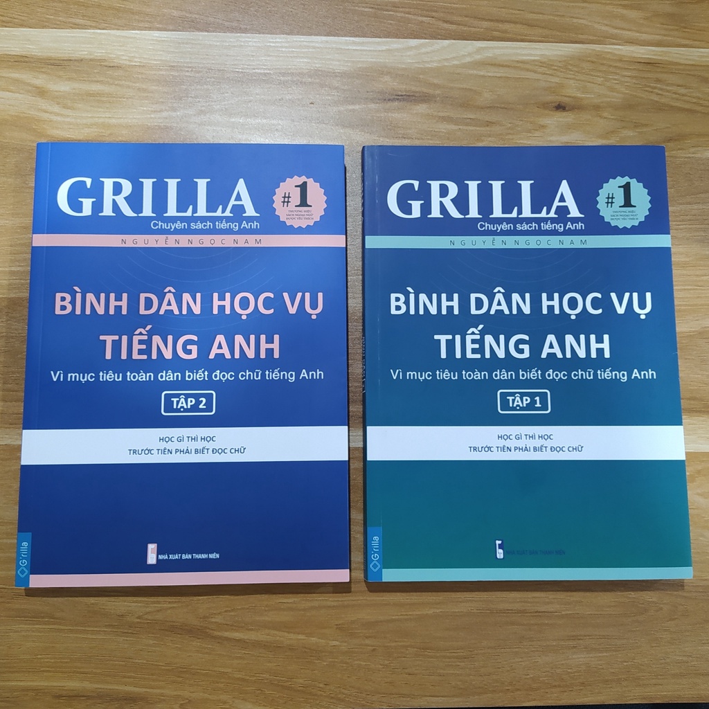 Sách - Bình dân học vụ tiếng Anh GRILLA, kèm app học miễn phí