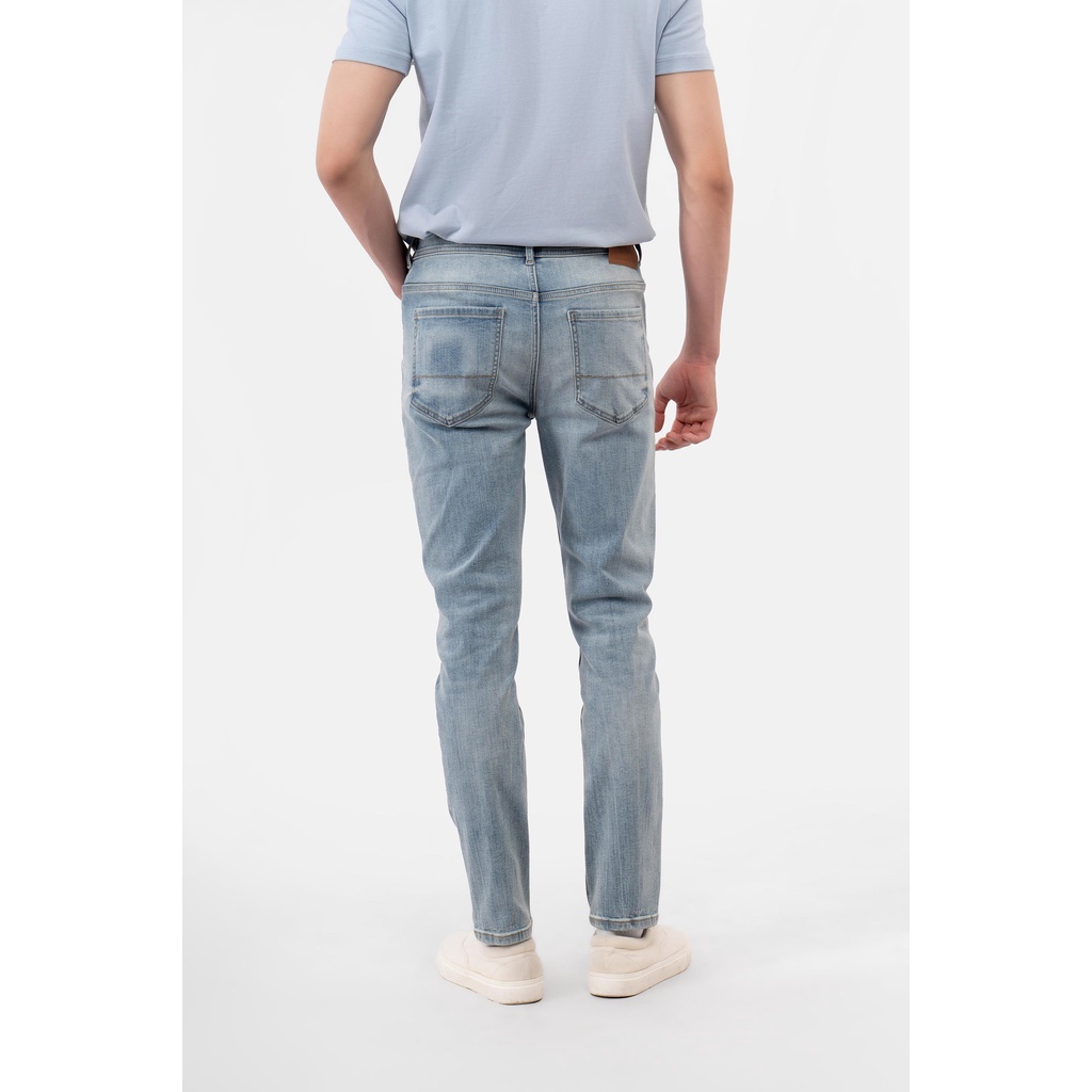 Quần Jean Nam Premium Trơn Co Giãn Form Slim - Routine 10F22DPA026