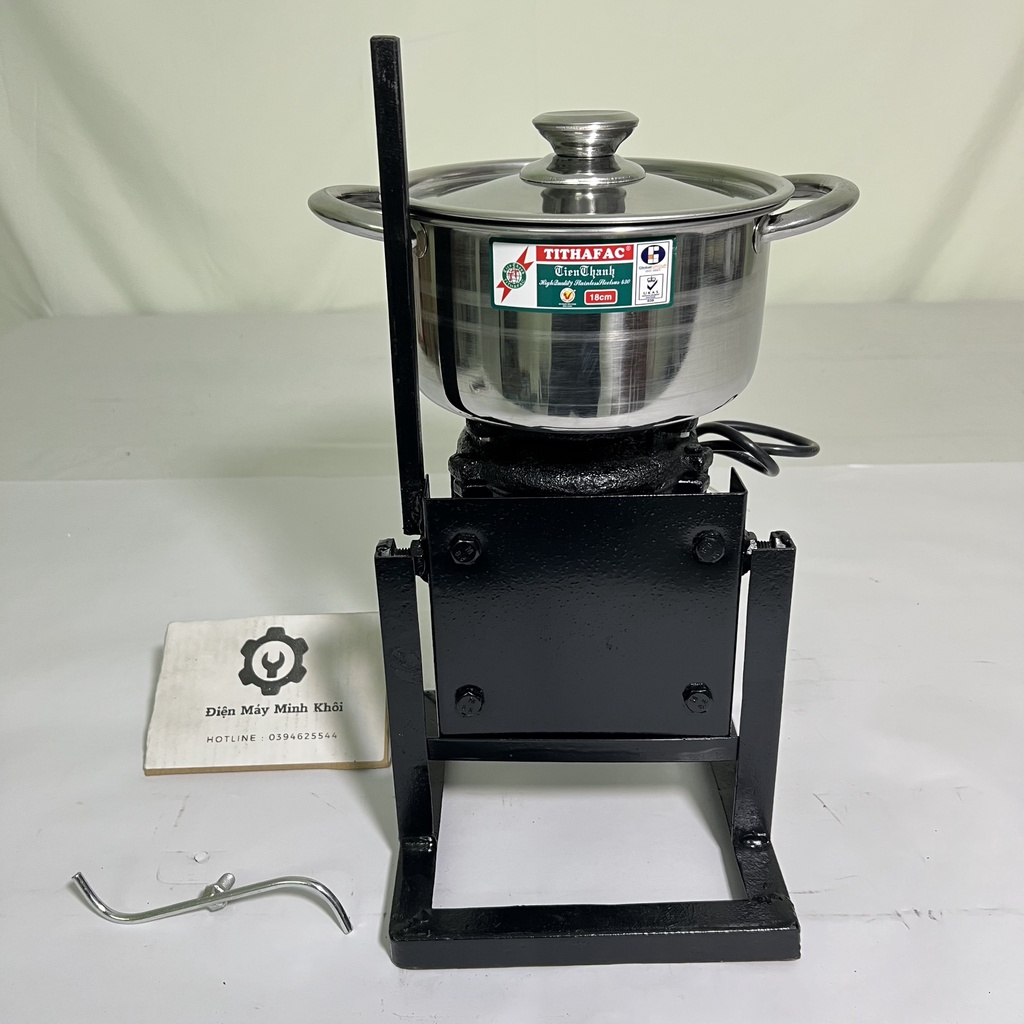 Máy xay thịt công nghiệp 900W làm giò, chả, nồi inox - công suất lớn