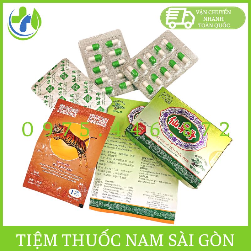 Thống Phong Tiên Thảo Đơn Hộp 30 viên (Tặng kèm cao dán) - Hàng Cao Cấp Loại 1