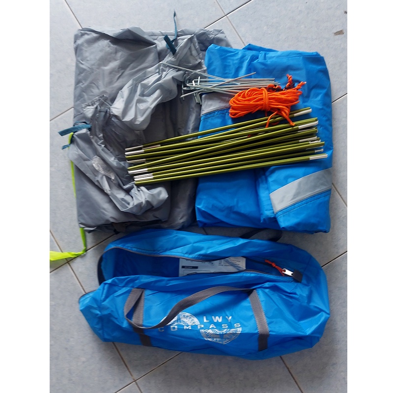 LềuTenda compass 3-4p Ultralight khung nhôm 2 lớp chống mưa 3000mm.