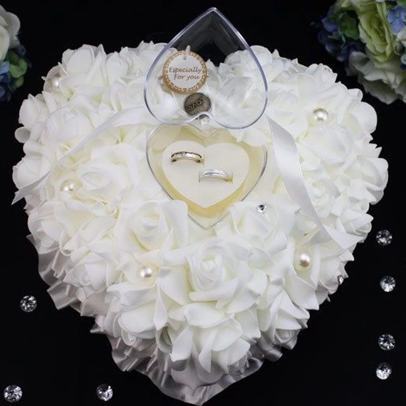 Hộp Đựng Nhẫn Cưới / Quà Tặng Valentine Hình Hoa Hồng / Trái Tim Xinh Xắn Ốp