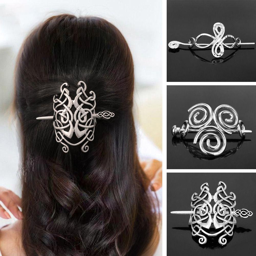 MAXG Trâm Cài Tóc Thắt Nút Phong Cách Gothic Cho Nữ