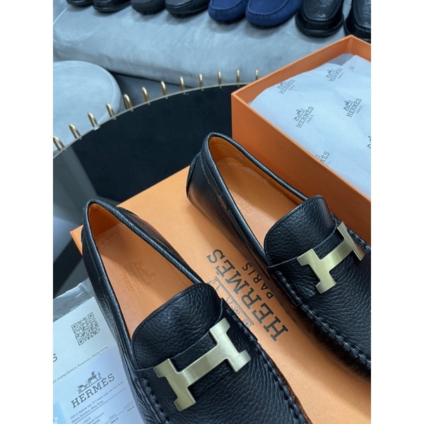 Giày lười nam Moca HM , giày da nam đẹp , bản đẹp hàng fullbox thẻ bill.