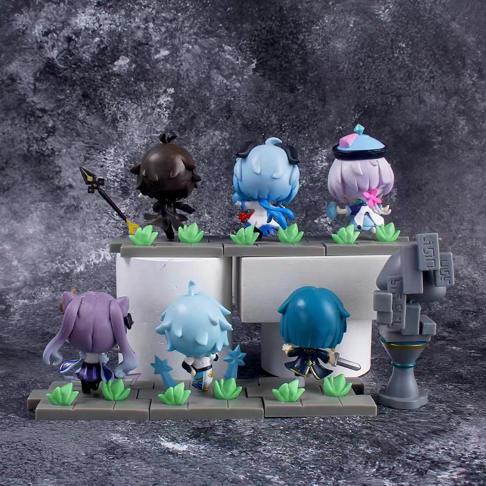 Mô Hình Nhân Vật game Genshin Impact QiQi Zongli Keqing Ganyu Chongyun Xingqiu trang trí trưng bày sưu tập