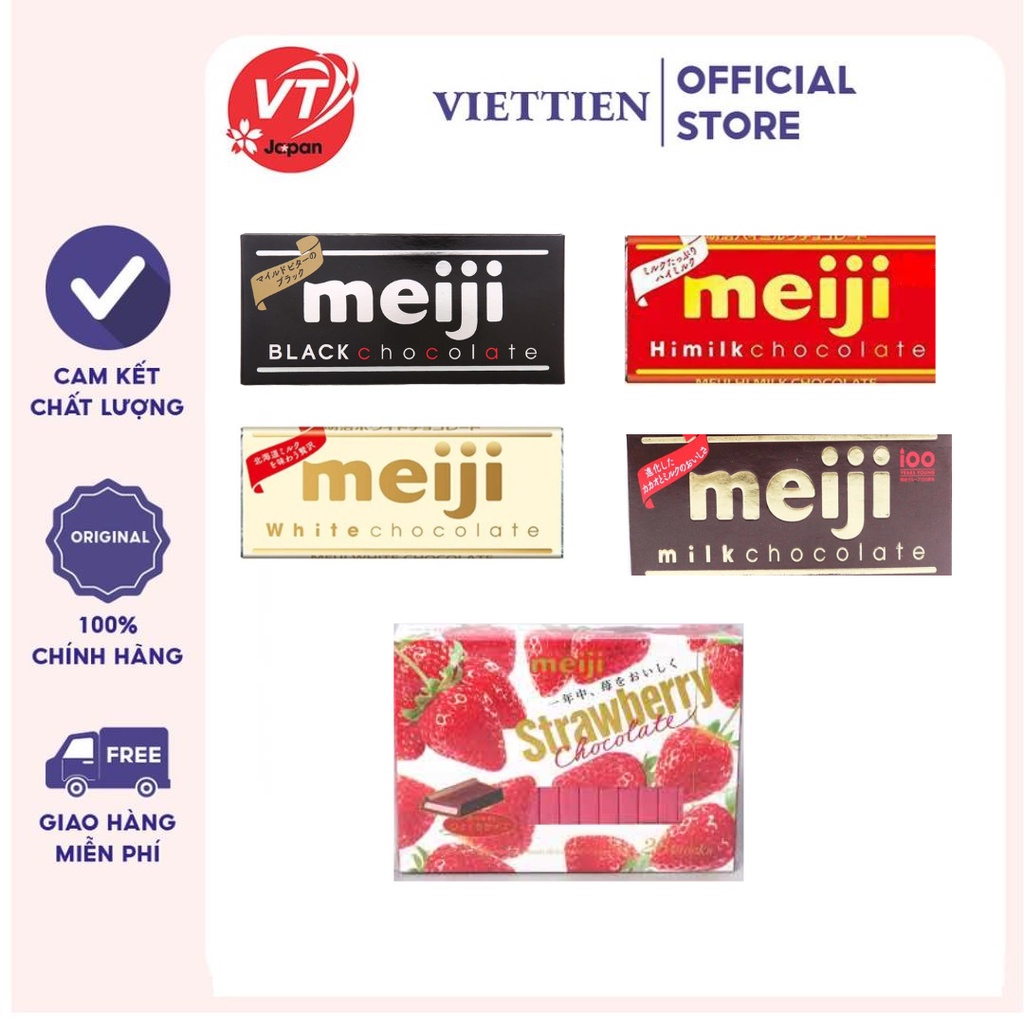 Kẹo Black Chocolate Meiji 50g ,120g Hàng nội địa Nhật