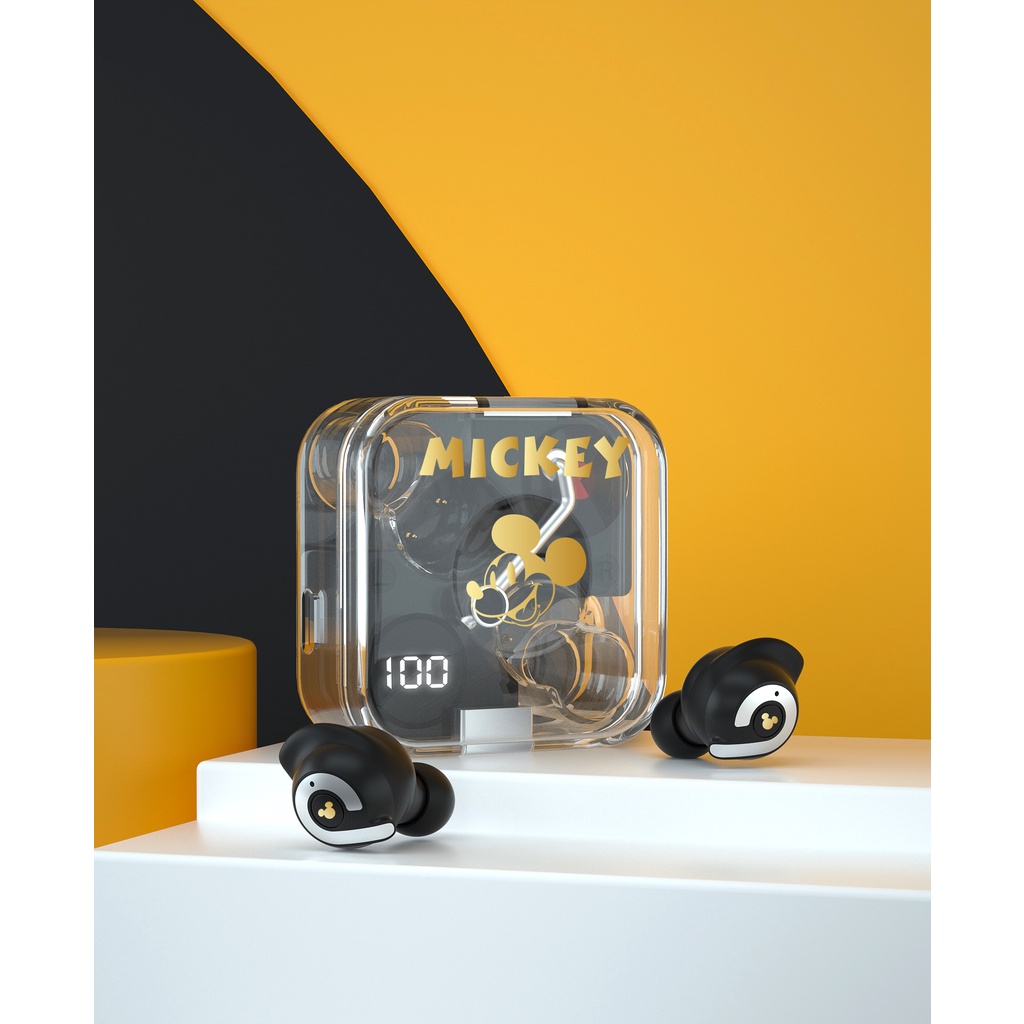 Tai Nghe Bluetooth 5.3 Không Dây Chống Ồn Có Mic Hình Nhân Vật Disney B11