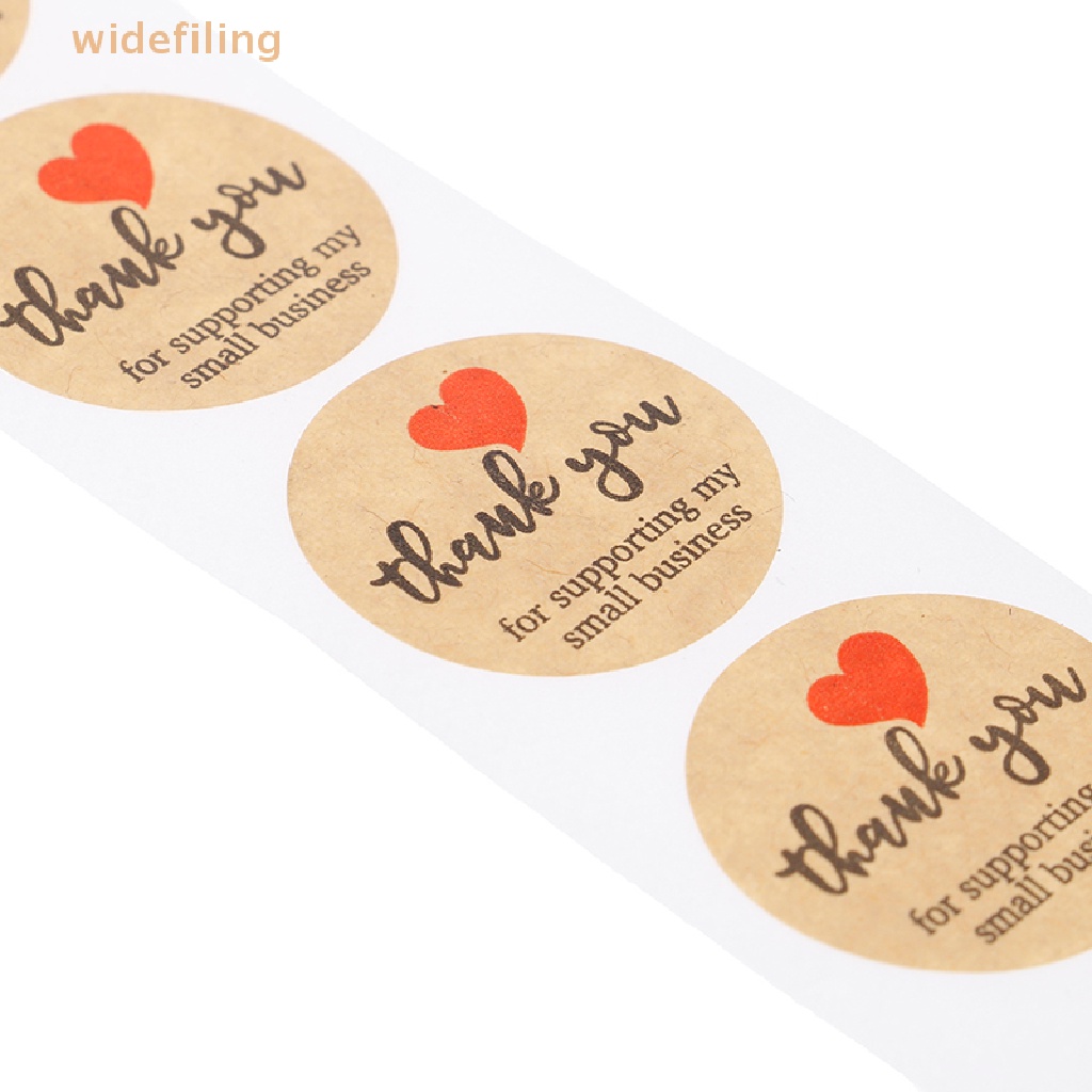 Bộ 500 Miếng Dán Tròn In Chữ Thank You Độc Đáo Dùng Trang Trí