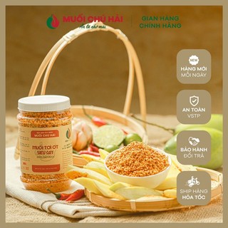 500g Muối Tây Ninh Chú Hải loại ngon, tỏi ớt siêu cay có hủ nhỏ 