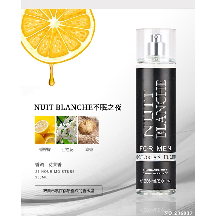 Body Mist Cho Nam VICTORIA'S FLEUR 236ml