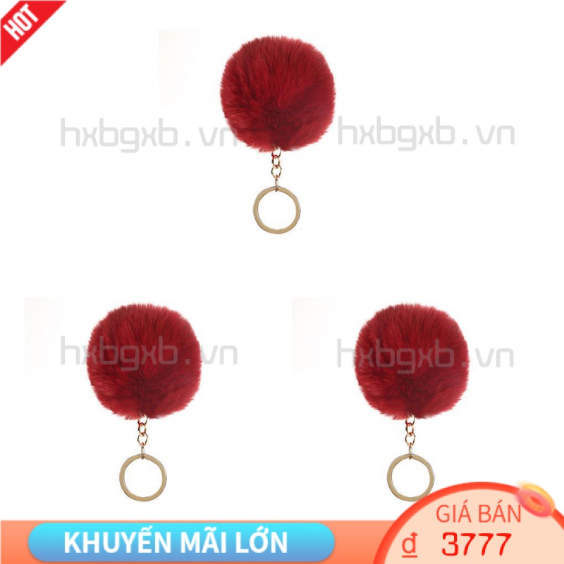 1 / 2 / 3 / 5 Móc Khóa Quả Cầu Lông Xù Nhiều Màu Sắc Sáng Tạo Kích Thước 9cm Dành Cho Người Lớn Tuổi Và Trẻ Em