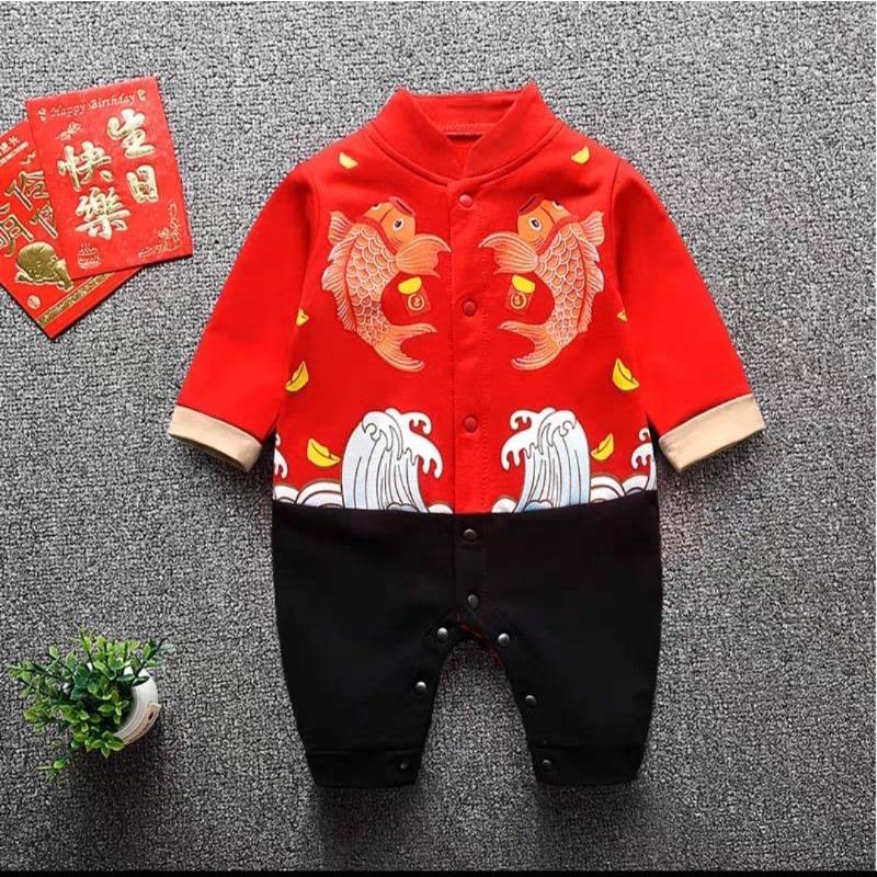 Bodysuit Tết cho bé nỉ bông