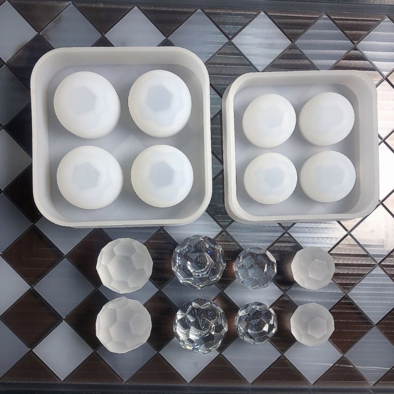 Khuôn Silicone Hình Cầu Làm Mặt Dây Chuyền Thủ Công Diy