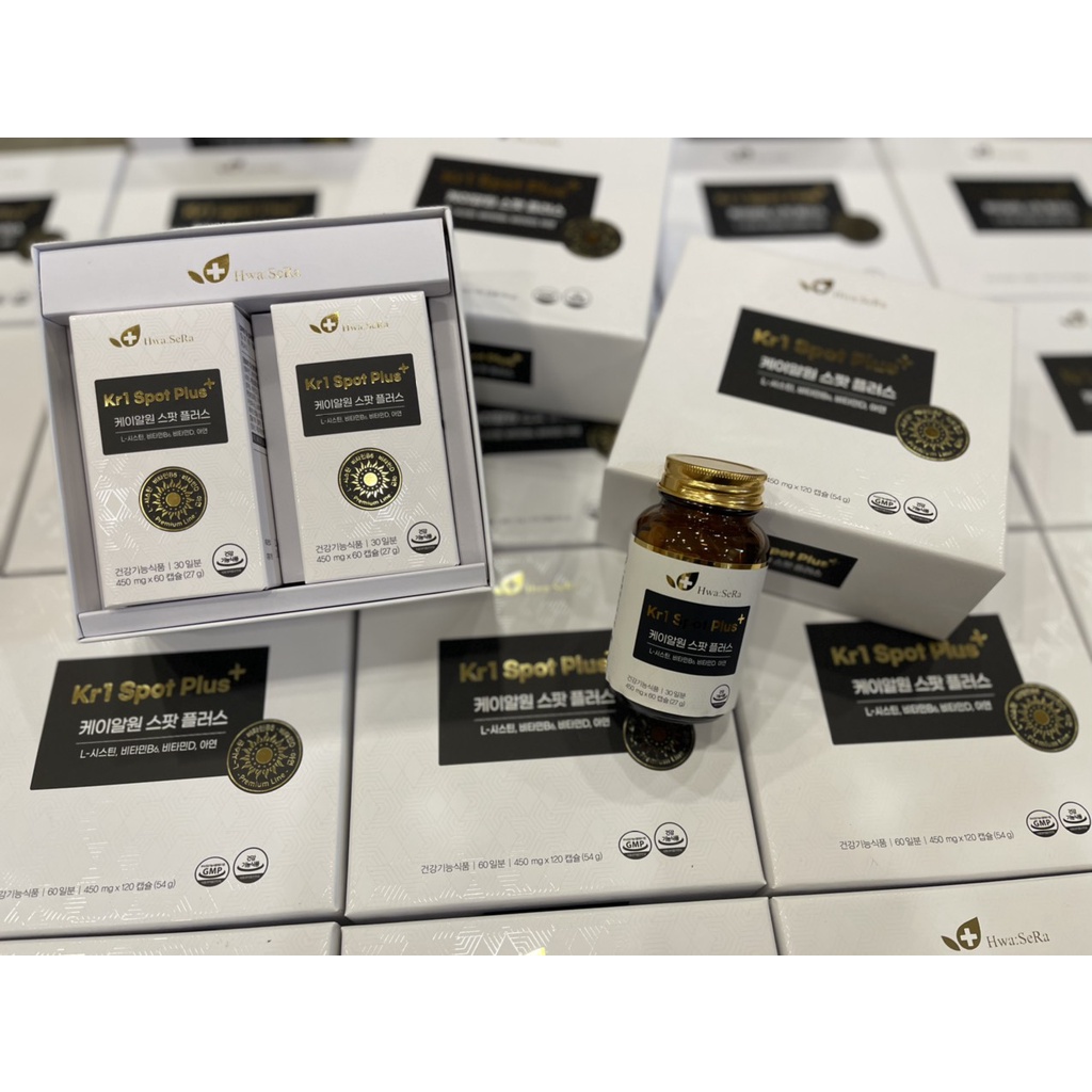 Viên uống trắng da KR1 SPOT PLUS+ HWA SERA HÀN QUỐC - Hộp 60 Viên