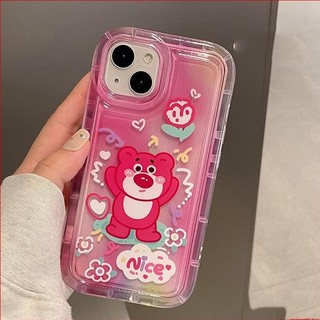 Ốp Điện Thoại TPU Mềm Trong Suốt Chống Sốc In Hình Gấu Dễ Thương Cho IPhone 14 13 12 11 Pro XS Max X XR 7 8 6 6S Plus