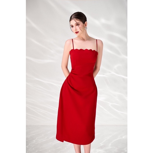 váy cúp ngực xẻ tà heidy dress