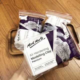 Đất Sét Tự Khô Mont Marte 500g - Túi Zip - Gia công từ đất 2kg MontMarte