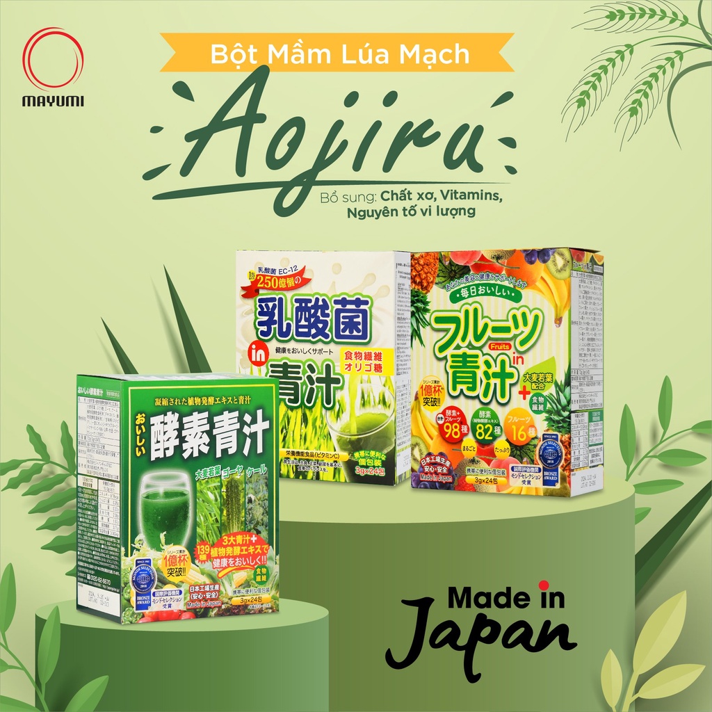 Bột mầm lúa mạch Aojiru
